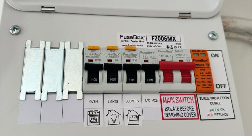 Fusebox upgrade by Glade Energy Services Buckhurst Hill